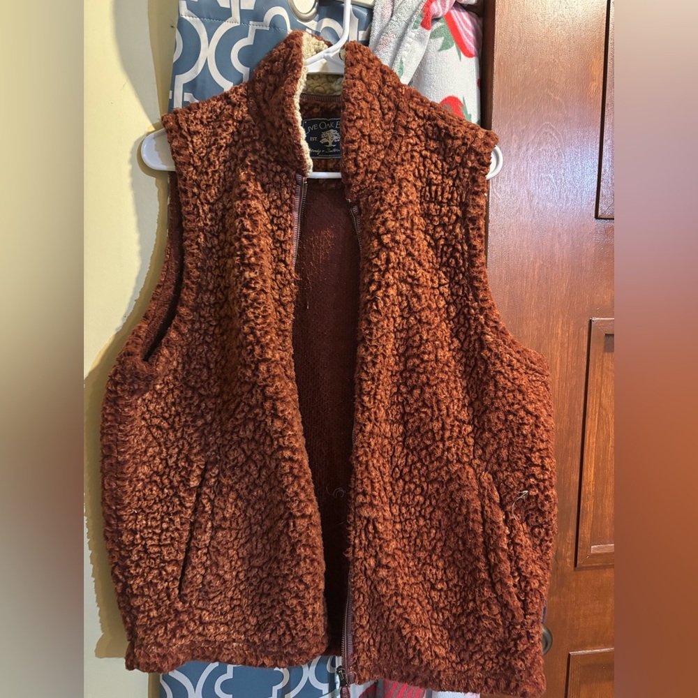 Women's Brown Sherpa Vest